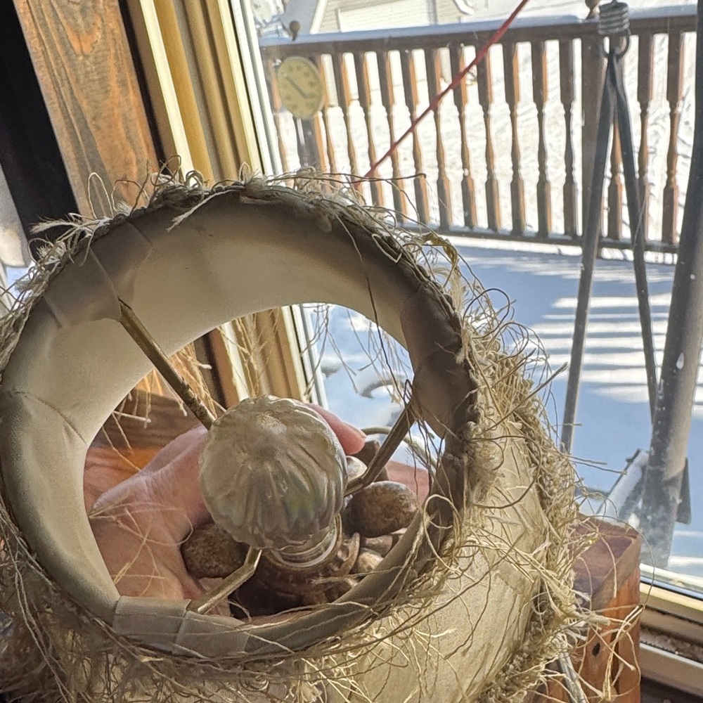 Vintage Table Lamp with Fringe Shade - Picture 6 of 9